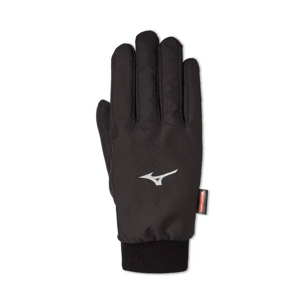 Mizuno Breath Thermo® Wind Guard Férfi Kesztyű Fekete WPO654718